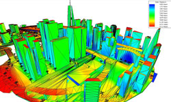 Solar exposure simulation in Bentley